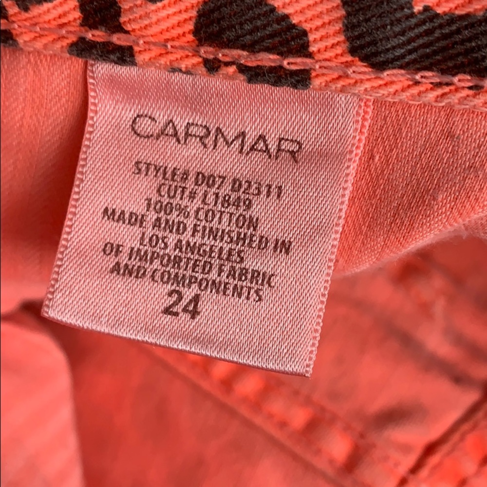 Carmar Denim Cheetah Print Skirt - Picture 5 of 6